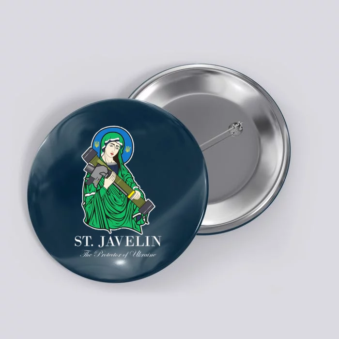 St. Javelin Protector Of Ukraine Button