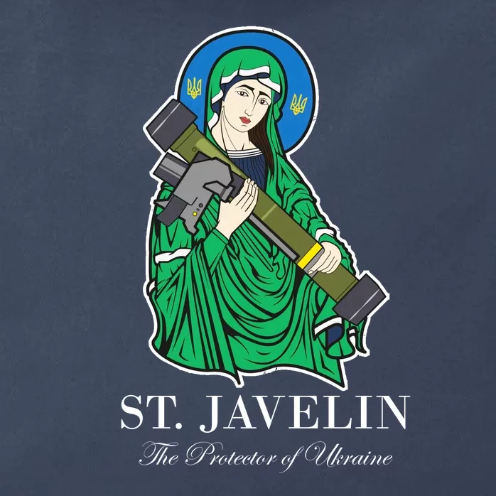 St. Javelin Protector Of Ukraine Zip Tote Bag