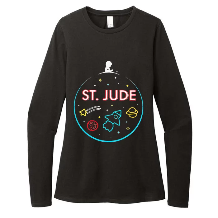 St. Jude Patient Ty Rocket New Womens CVC Long Sleeve Shirt