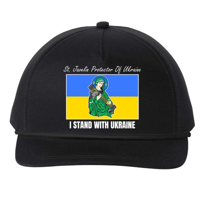 St. Javelin Protector Of Ukraine I Stand With Ukraine Snapback Five-Panel Rope Hat