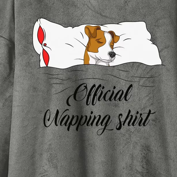 Sleeping Jack Russell Terrier Pyjamas Gift Official Napping Hooded Wearable Blanket