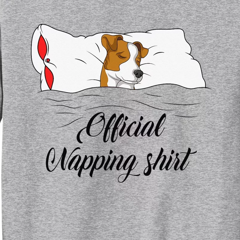 Sleeping Jack Russell Terrier Pyjamas Gift Official Napping Tall Sweatshirt