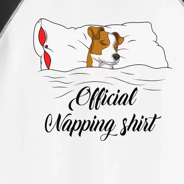 Sleeping Jack Russell Terrier Pyjamas Gift Official Napping Toddler Fine Jersey T-Shirt