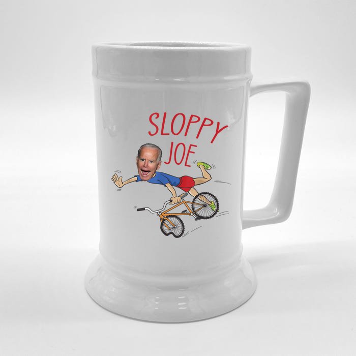 Sloppy Joe Running The Country Is Like Riding A Bike Front & Back Beer Stein