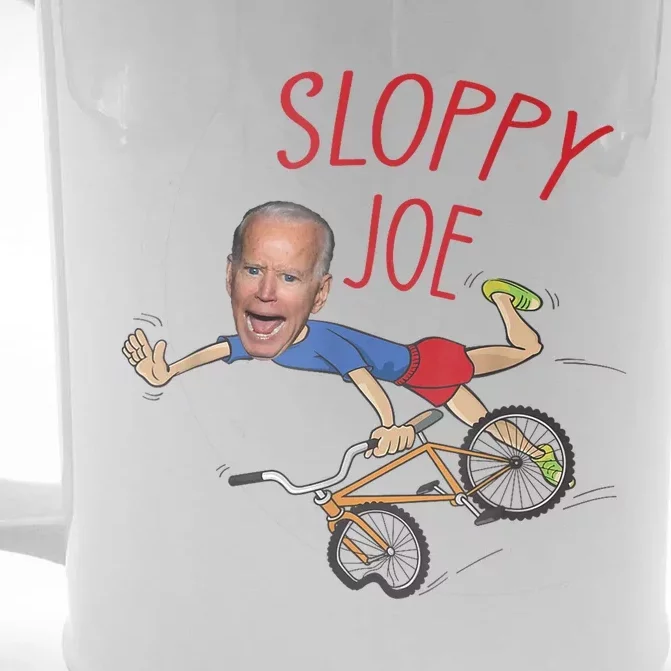 Sloppy Joe Running The Country Is Like Riding A Bike Front & Back Beer Stein