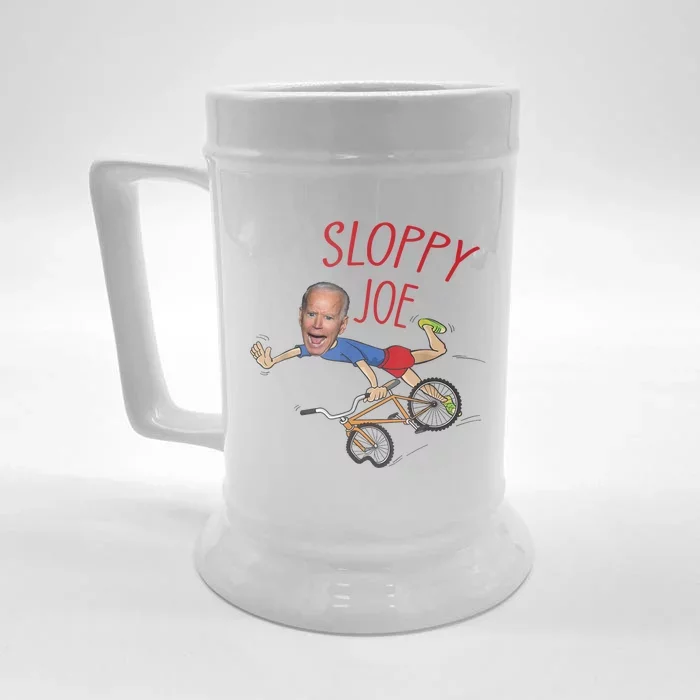 Sloppy Joe Running The Country Is Like Riding A Bike Front & Back Beer Stein