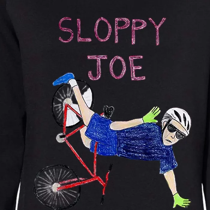 Sloppy Joe Running The Country Is Like Riding A Bike Womens California Wash Sweatshirt