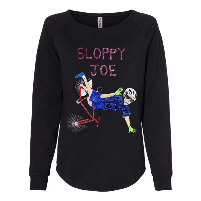 Sloppy Joe Running The Country Is Like Riding A Bike Womens California Wash Sweatshirt