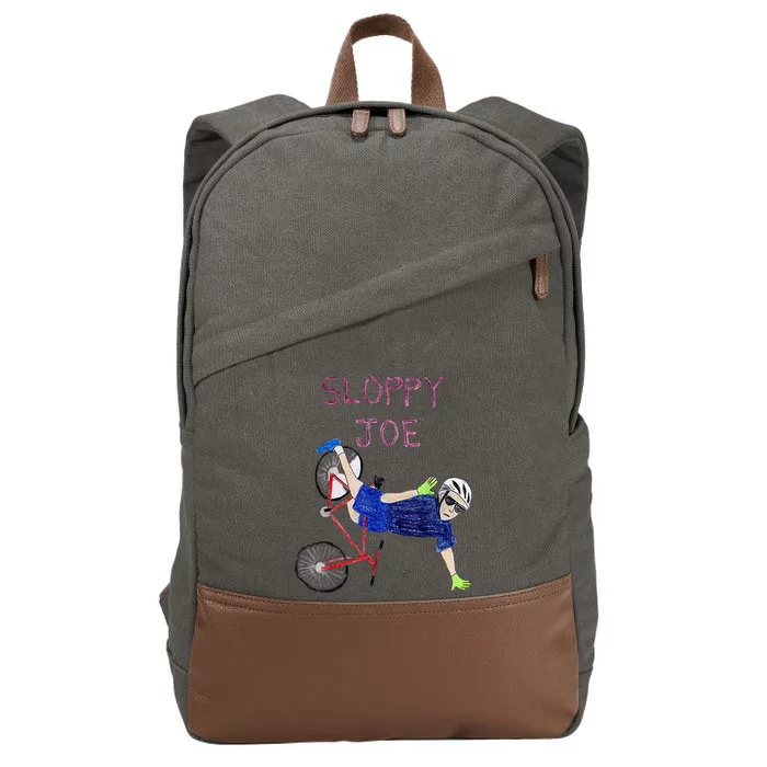 Sloppy Joe Running The Country Is Like Riding A Bike Cotton Canvas Backpack