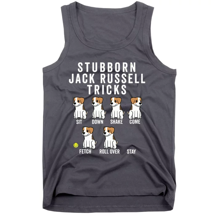 Stubborn Jack Russell Terrier Tricks Shirts Dog Gift Tank Top