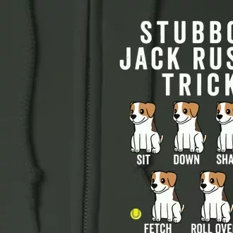 Stubborn Jack Russell Terrier Tricks Shirts Dog Gift Full Zip Hoodie