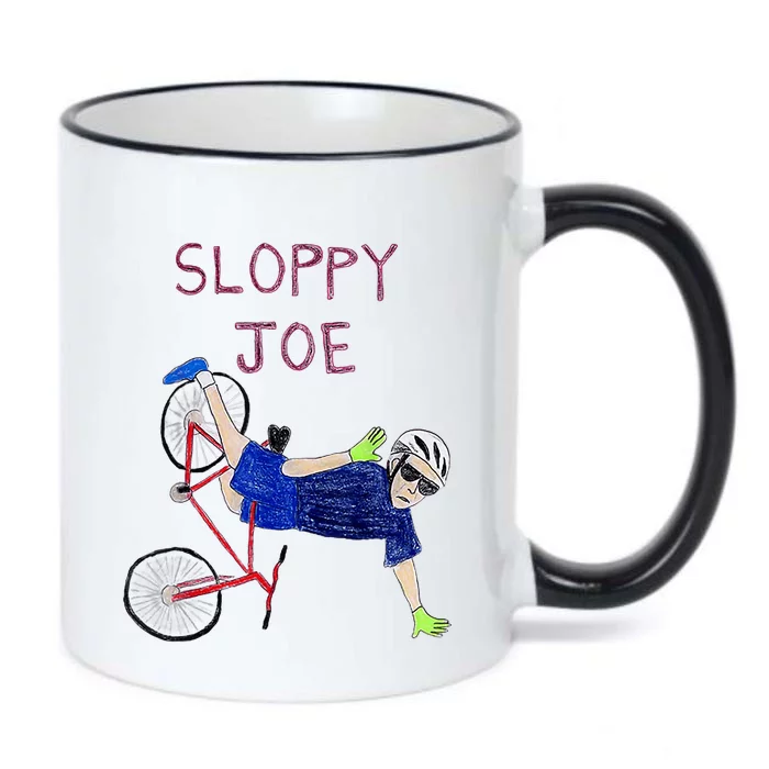 Sloppy Joe Running The Country Is Like Riding A Bike Black Color Changing Mug