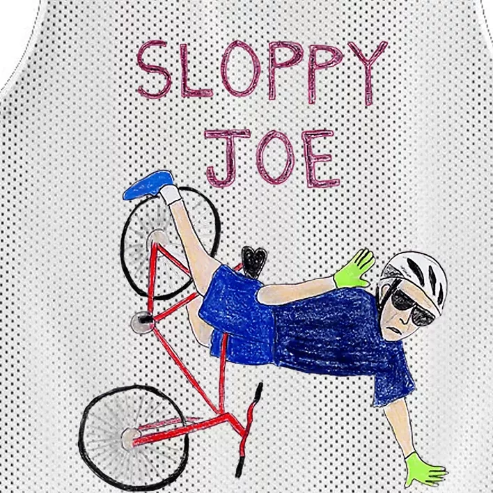 Sloppy Joe Running The Country Is Like Riding A Bike Mesh Reversible Basketball Jersey Tank