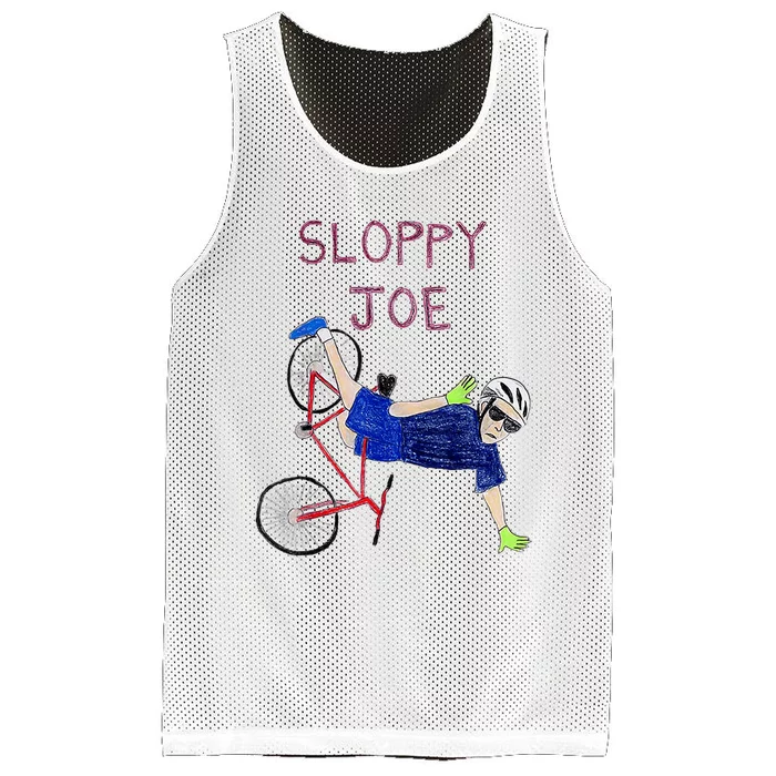 Sloppy Joe Running The Country Is Like Riding A Bike Mesh Reversible Basketball Jersey Tank