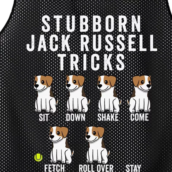 Stubborn Jack Russell Terrier Tricks Dog Gift Mesh Reversible Basketball Jersey Tank