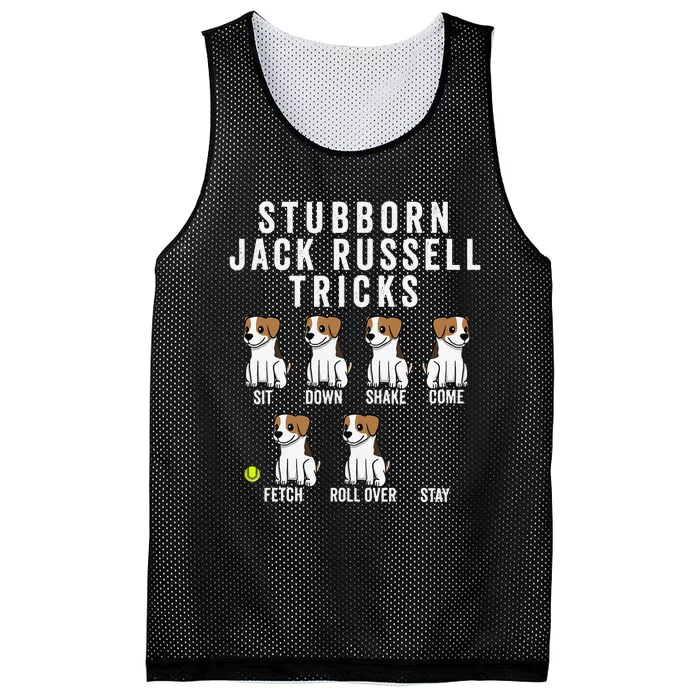 Stubborn Jack Russell Terrier Tricks Dog Gift Mesh Reversible Basketball Jersey Tank