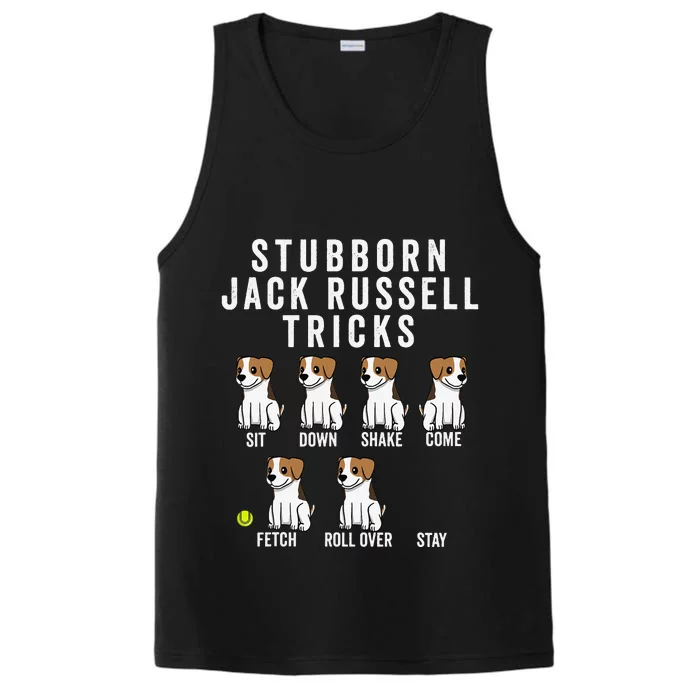 Stubborn Jack Russell Terrier Tricks Dog Gift Performance Tank