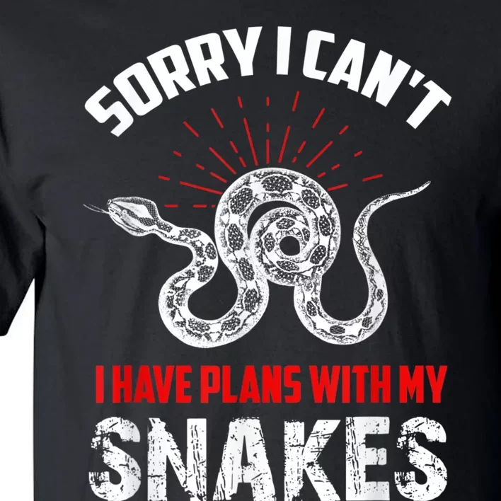 Snake Joke Snake Lover Saying Snake Collector Gift Tall T-Shirt