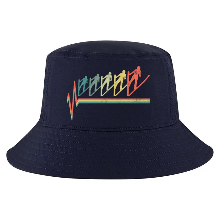 Ski Jumping Skiing Heartbeat Jump Hill Skier Gift Cool Comfort Performance Bucket Hat