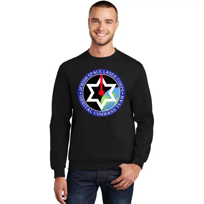 Secret Jewish Space Laser Corps Mazel Tov Funny Tall Sweatshirt