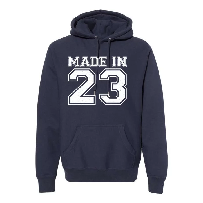 Sporty Jersey Style Made In 1923 100th Birthday Premium Hoodie