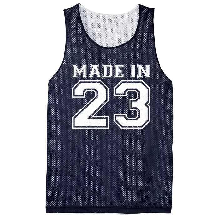 Sporty Jersey Style Made In 1923 100th Birthday Mesh Reversible Basketball Jersey Tank