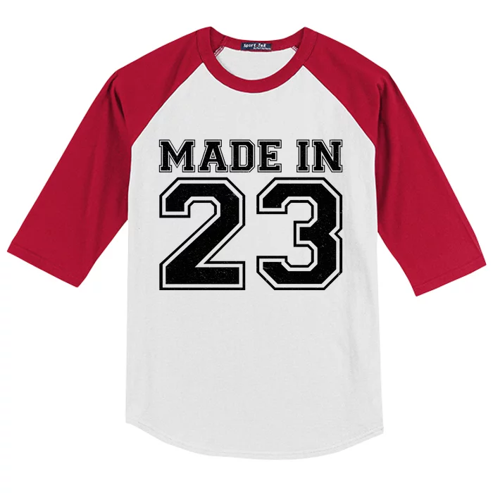 Sporty Jersey Style Made In 1923 100th Birthday Kids Colorblock Raglan Jersey