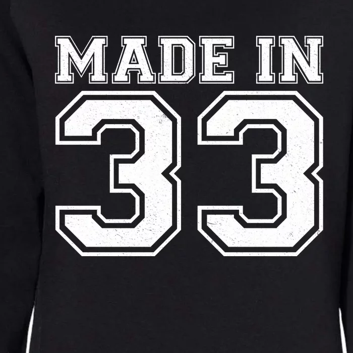 Sporty Jersey Style Made In 1933 90th Birthday Womens California Wash Sweatshirt