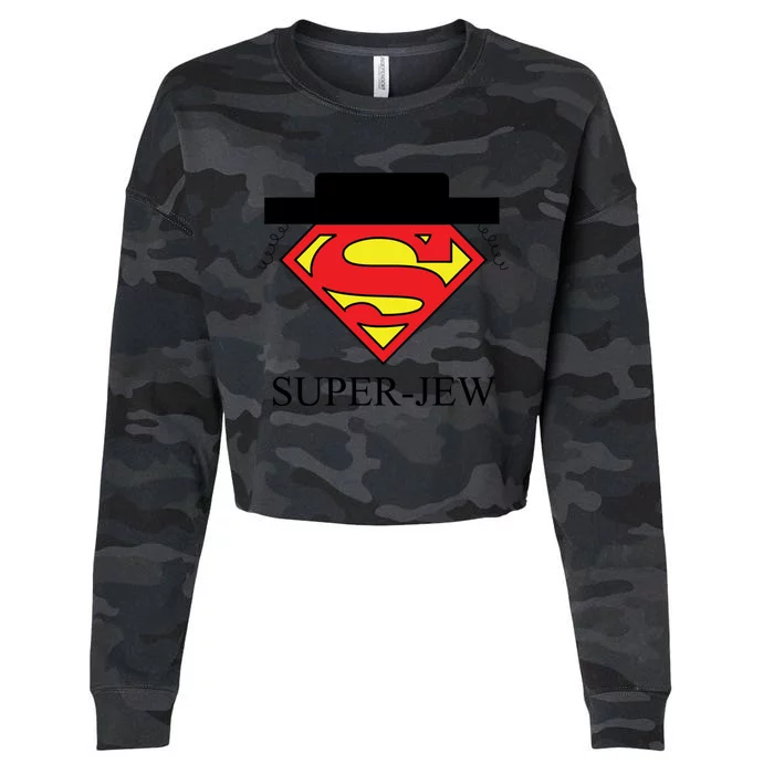 Super Jew Cropped Pullover Crew