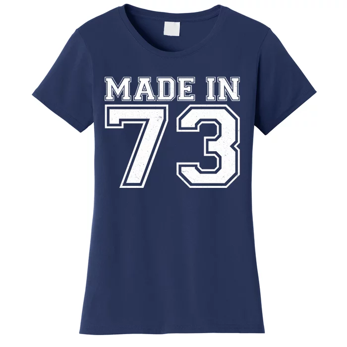 Sporty Jersey Style Made In 1973 50th Birthday Women's T-Shirt