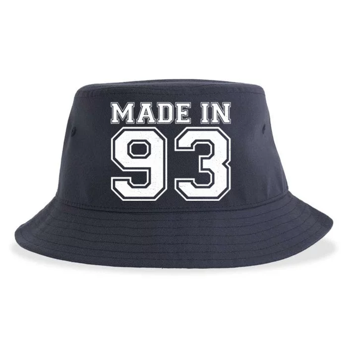 Sporty Jersey Style Made In 1993 30th Birthday Sustainable Bucket Hat