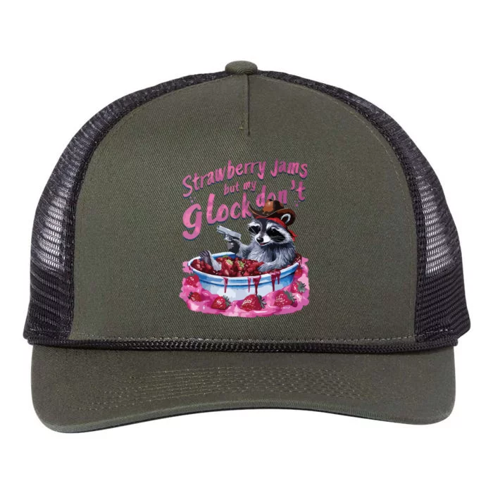 Strawberry Jams Retro Rope Trucker Hat Cap