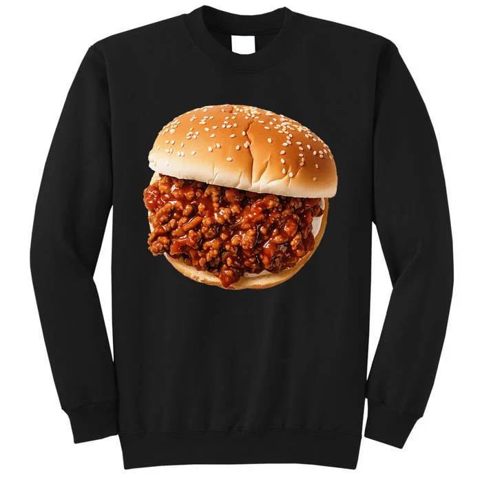 Sloppy Joe Sandwich Lunchlady Food Halloween Costume Tall Sweatshirt