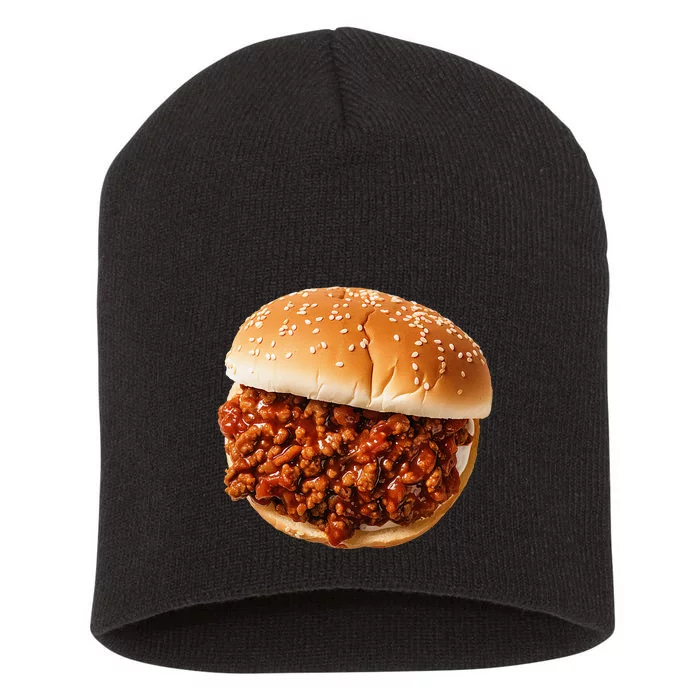 Sloppy Joe Sandwich Lunchlady Food Halloween Costume Short Acrylic Beanie