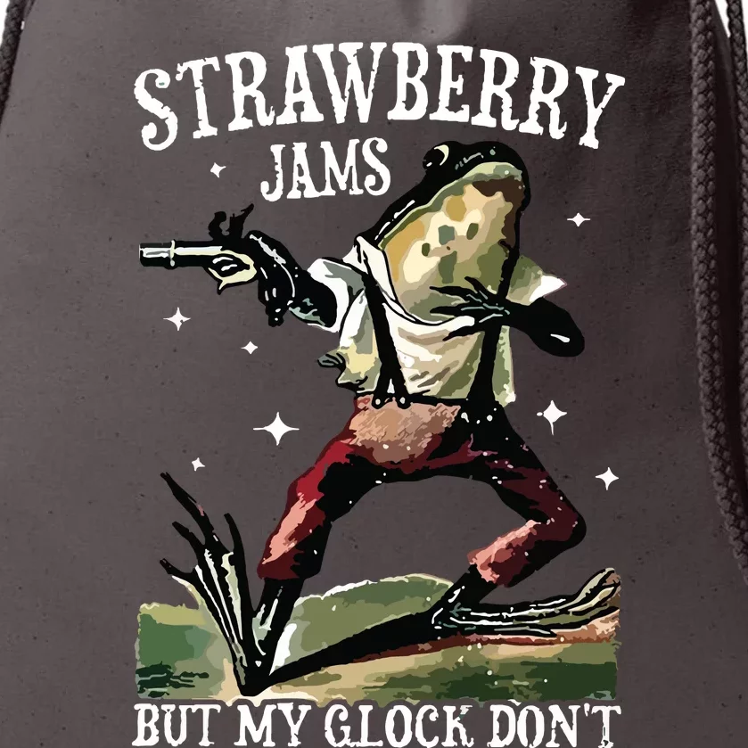 Strawberry Jams Drawstring Bag