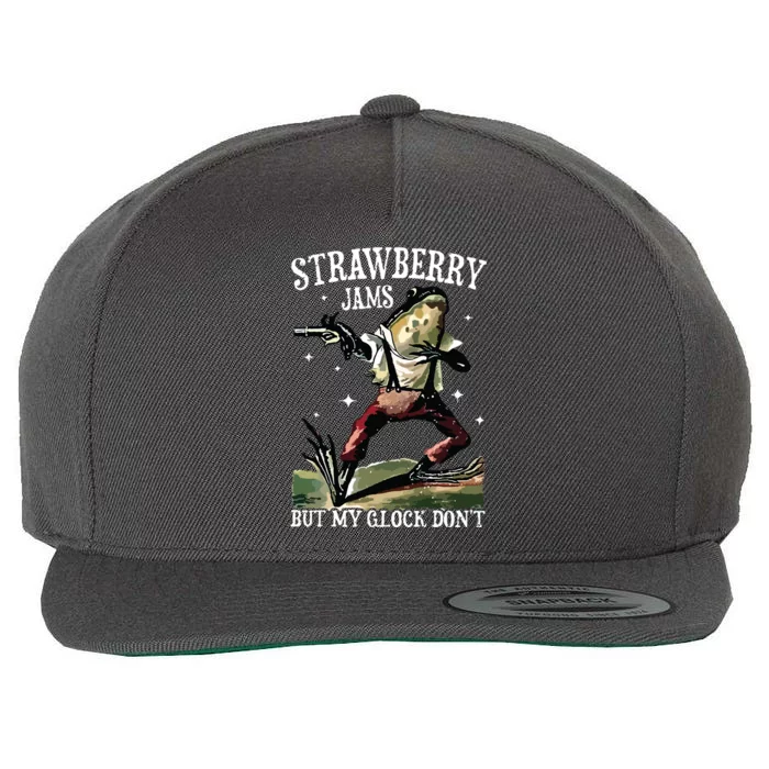 Strawberry Jams Wool Snapback Cap