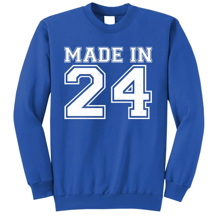 Sporty Jersey Style Made In 1924 100th Birthday Tall Sweatshirt