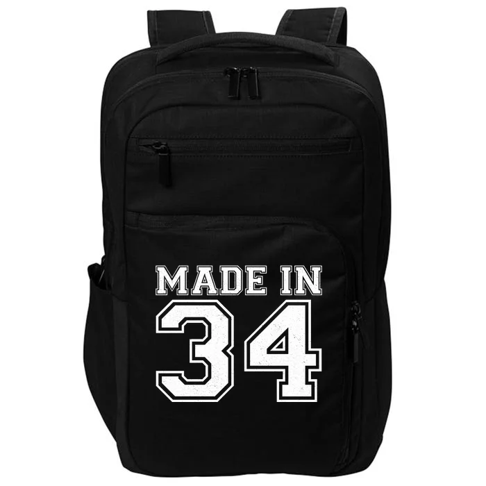 Sporty Jersey Style Made In 1934 90th Birthday Impact Tech Backpack