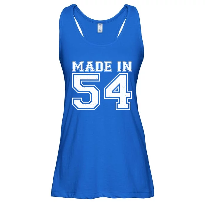 Sporty Jersey Style Made In 1954 70th Birthday Ladies Essential Flowy Tank