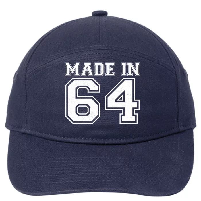 Sporty Jersey Style Made In 1964 60th Birthday 7-Panel Snapback Hat