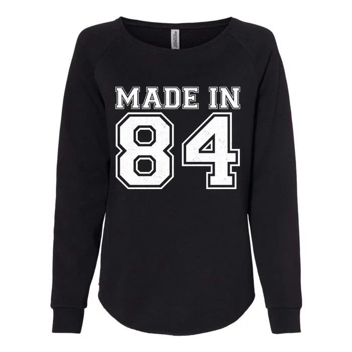 Sporty Jersey Style Made In 1984 40th Birthday Womens California Wash Sweatshirt