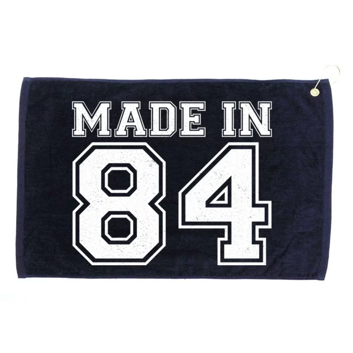 Sporty Jersey Style Made In 1984 40th Birthday Grommeted Golf Towel