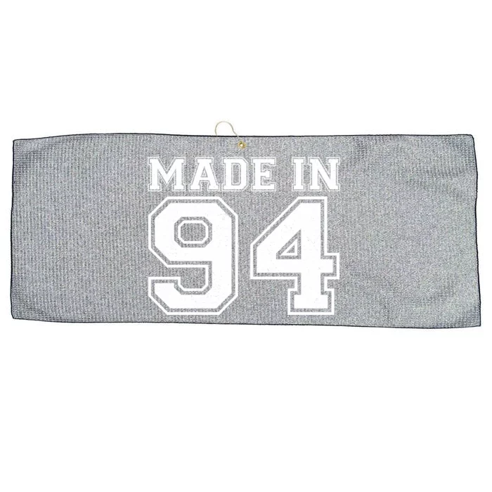 Sporty Jersey Style Made In 1994 30th Birthday Large Microfiber Waffle Golf Towel