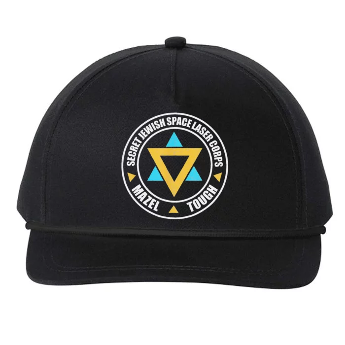 Secret Jewish Space Laser Corps Mazel Tov Funny Prank Snapback Five-Panel Rope Hat