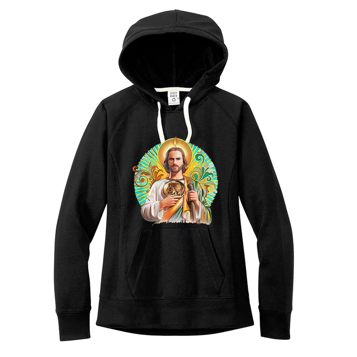 San Judas Tadeo Shirts San Judas Shirts Mexican Women's Fleece Hoodie