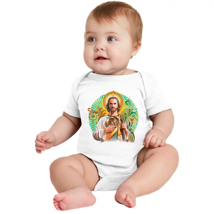 San Judas Tadeo Shirts San Judas Shirts Mexican Baby Bodysuit