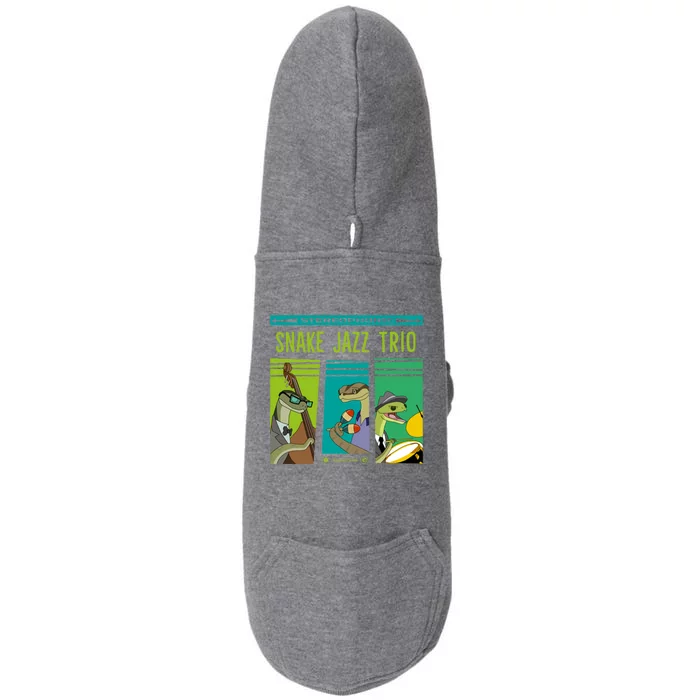 Snake Jazz Trio Vinyl Doggie 3-End Fleece Hoodie