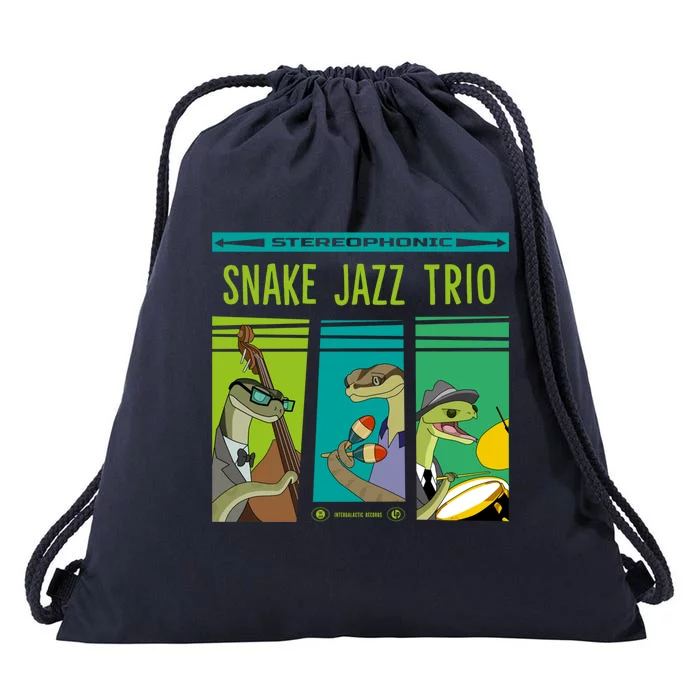 Snake Jazz Trio Vinyl Drawstring Bag