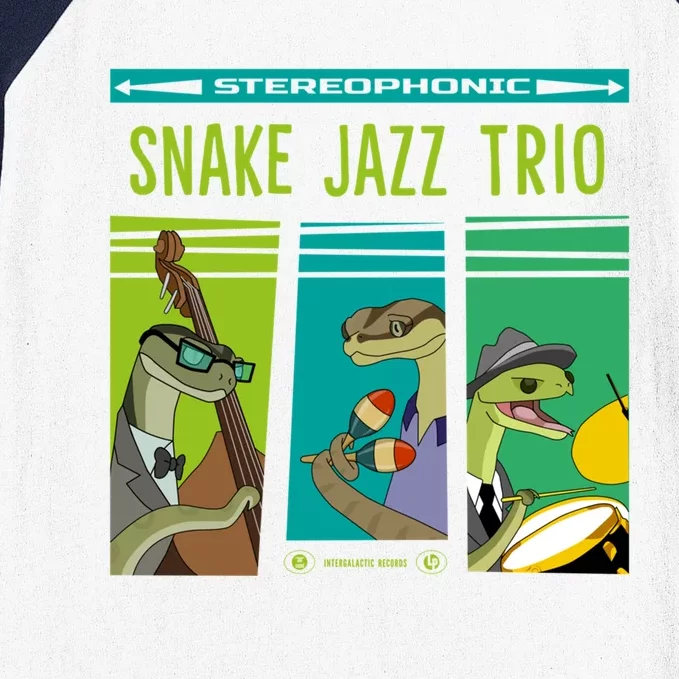 Snake Jazz Trio Vinyl Baseball Sleeve Shirt