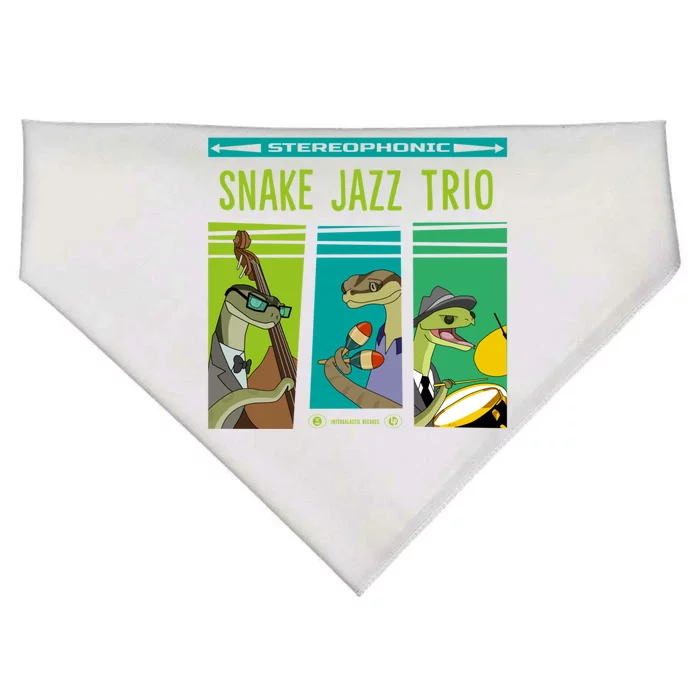 Snake Jazz Trio Vinyl USA-Made Doggie Bandana